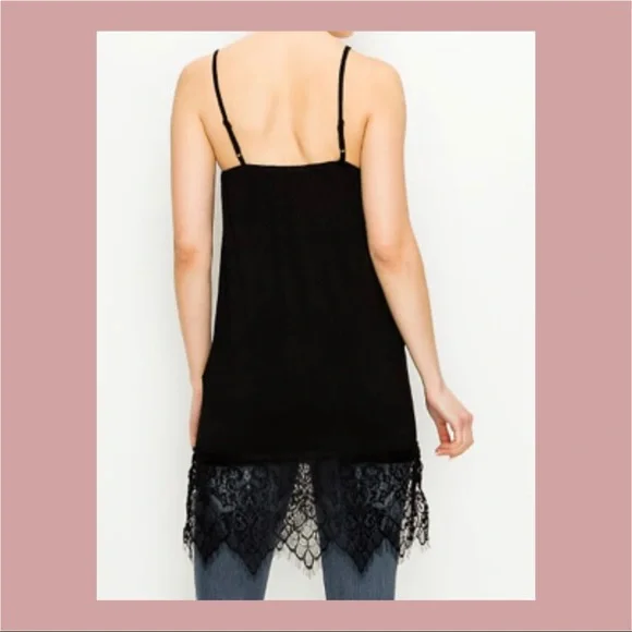 Black Origami By Vivian Dress Extender with lace - Picture 2 of 2